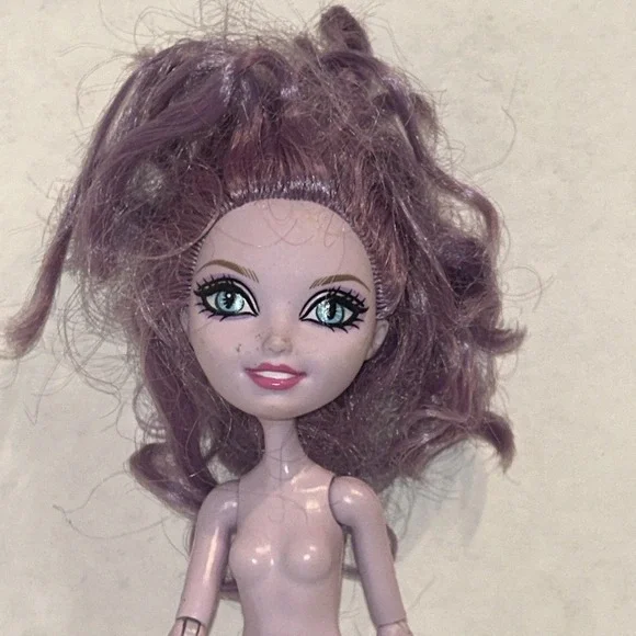 Ever After High Kitty Cheshire 1st. Chapter Nude Doll W/ Arms - Play Or‎ OOAK C2 - Picture 2 of 3
